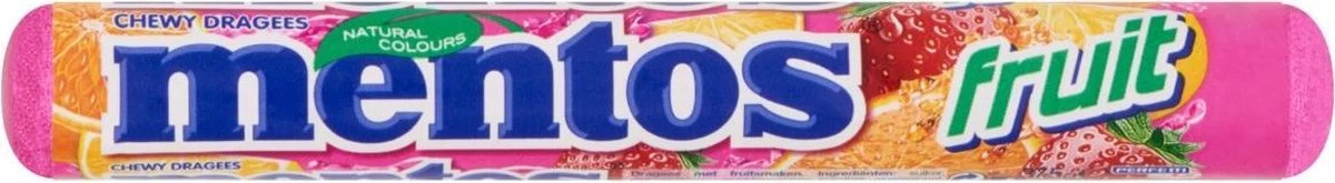 Mentos Fruit Snoep - 40 Rollen 4 Mentos Fruit Snoep - 40 Rollen - Afbeelding 2