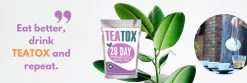 TeaTox™ 28 Dagen Afvallen Detox - Thee - Detox + E-book 30 Recepten -Eten En Drinken 1200x401