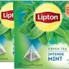 Lipton Intense Mint Groene Thee, Met De Verfrissende Smaak Van Groene Thee En Echte Muntblaadjes - 4 X 20 Zakjes - PL-EKO-03 -Eten En Drinken 1200x500