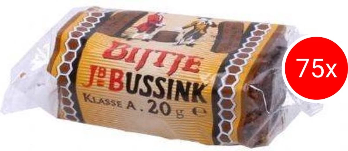 Bussink Ontbijtkoek | Bijtjes Horeca | 75 X 20gr 4 Bussink Ontbijtkoek | Bijtjes Horeca | 75 X 20gr - Afbeelding 2