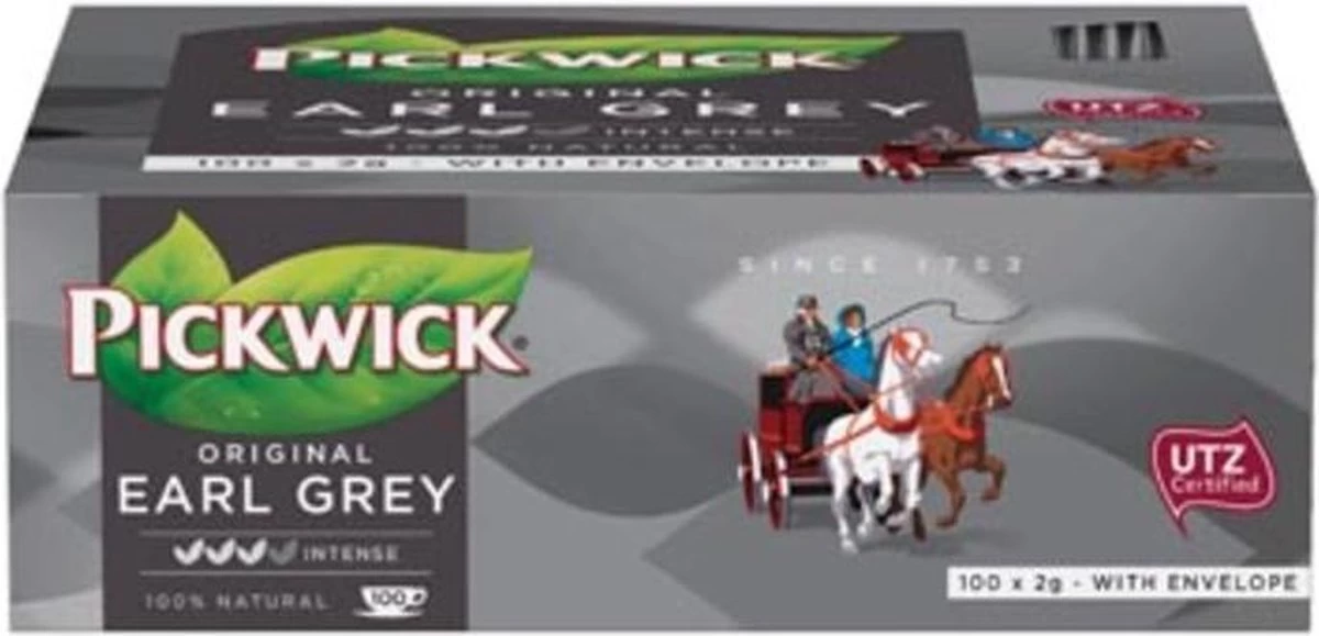 Pickwick Thee Earl Grey Pak Van 100 Stuks 3 Pickwick Thee Earl Grey Pak Van 100 Stuks