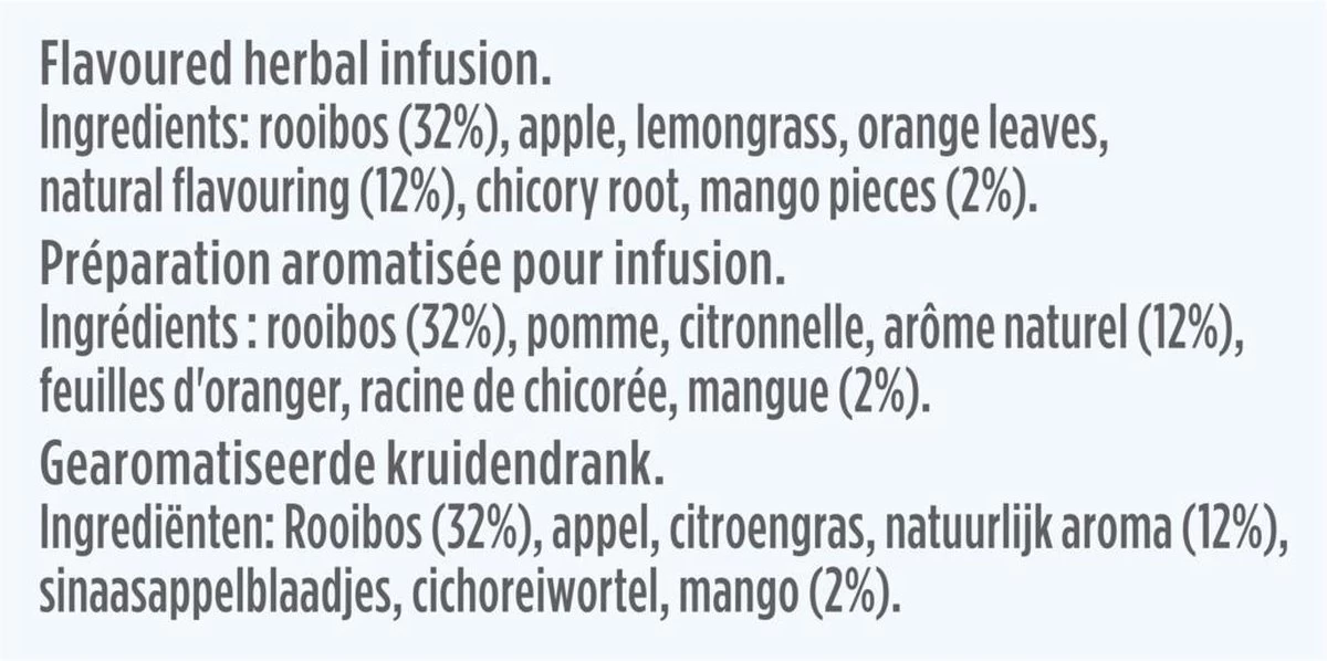 Lipton Cold Infuse Rooibos & Mango, Smaak Voor Koud Water Zonder Suiker En Calorieën - 6 X 10 Zakjes - NL-BIO-01 4 Lipton Cold Infuse Rooibos & Mango, Smaak Voor Koud Water Zonder Suiker En Calorieën - 6 X 10 Zakjes - NL-BIO-01 - Afbeelding 2