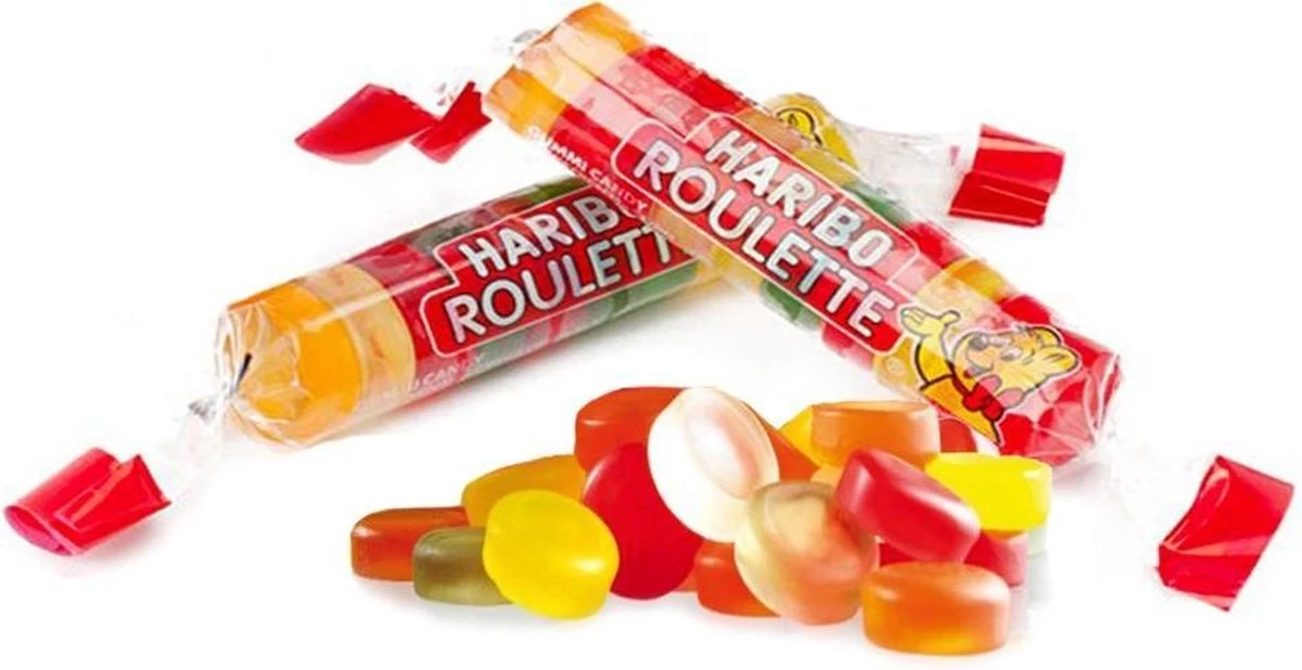 Haribo Roulette - 50 Rolletjes 3 Haribo Roulette - 50 Rolletjes