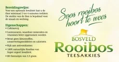 Bosveld Thee - Rooibos - Teesakkies - 6 X 200gr (480 ZAKJES) -Eten En Drinken 1200x629