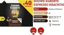Douwe Egberts Espresso Krachtig (10) - 5 X 40 Koffiecups -Eten En Drinken 1200x653