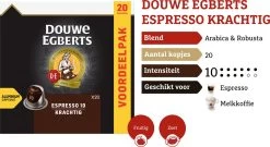 Douwe Egberts Espresso Krachtig Koffiecups - Intensiteit 10/12 - 10 X 20 Capsules -Eten En Drinken 1200x654