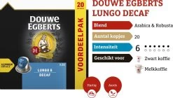 Douwe Egberts Lungo Decaf (6) - 10 X 20 Koffiecups 12 Douwe Egberts Lungo Decaf (6) - 10 X 20 Koffiecups -Eten En Drinken 1200x681