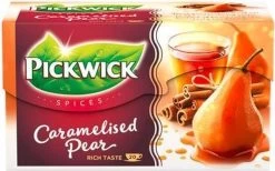 Pickwick Spices Caramelised Pear Zwarte Thee - 12 X 20 Zakjes -Eten En Drinken 1200x746