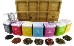 Dutch Tea Maestro - DUTCH TEA MAESTRO - Thee Cadeau - Thee Geschenk - Thee Pakket - Theeplank 7 Blikjes Losse Thee Cadeau -Eten En Drinken 1200x755
