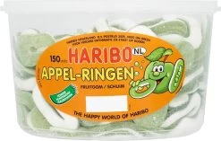 Haribo Appelringen - 150 Stuks -Eten En Drinken 1200x761