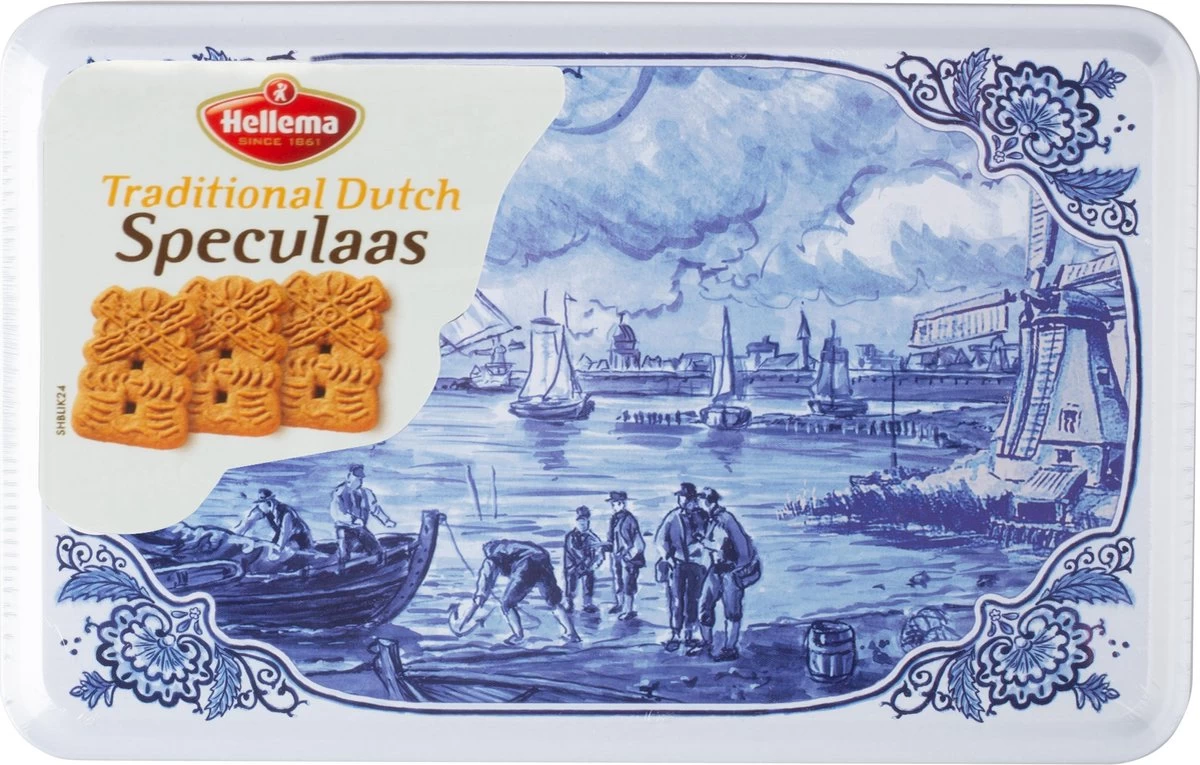 Hellema Speculaas - Met De Fijnste Speculaaskruiden - Volgens Authentiek Recept - Nederlandse Lekkernij - In Een Delftsblauwblik - Traditionele Speculaas - 415 G - Verpakte Koekjes 3 Hellema Speculaas - Met De Fijnste Speculaaskruiden - Volgens Authentiek Recept - Nederlandse Lekkernij - In Een Delftsblauwblik - Traditionele Speculaas - 415 G - Verpakte Koekjes