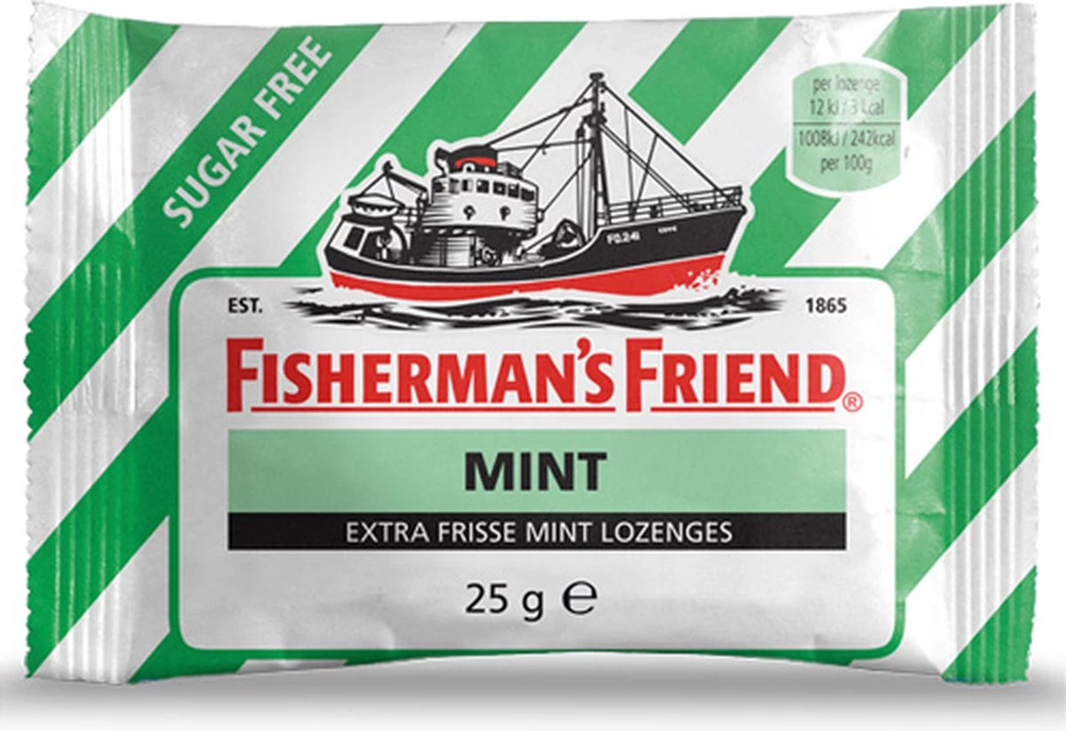 Fisherman's Friend Menthol Zuigtabletten Munt - 24 X 25g Zakjes 3 Fisherman's Friend Menthol Zuigtabletten Munt - 24 X 25g Zakjes