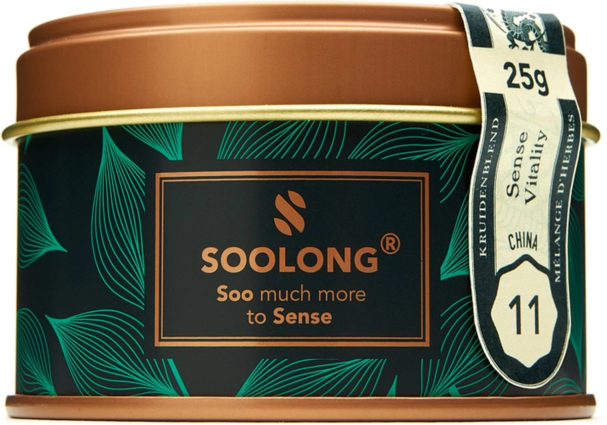 Soolong Sense China Nr11 Gember Thee - Verkwikkend & Krachtig - Gember & Citroengras - Duurzame Losse Thee - Premium Kruidenthee Uit China - Blik 25gram 3 Soolong Sense China Nr11 Gember Thee - Verkwikkend & Krachtig - Gember & Citroengras - Duurzame Losse Thee - Premium Kruidenthee Uit China - Blik 25gram