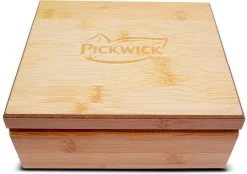 Pickwick Bamboe Houten Theedoos - Geschenkset - 60 Theezakjes -Eten En Drinken 1200x846
