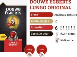 Douwe Egberts Lungo Original Koffiecups - Intensiteit 6/12 - 10 X 10 Capsules -Eten En Drinken 1200x895 1