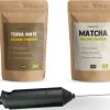 Cupplement | Thee Set 2 Delig | Yerba Mate 100 Gram & Matcha 90 Gram | Biologisch | Gratis Verzending, Opschuimer & Batterijen | Cadeau Pakket -Eten En Drinken 1200x896