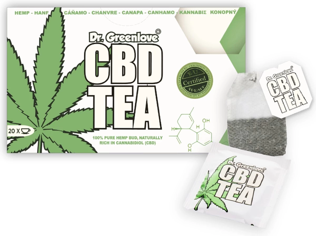 CBD Thee - 100% Natuurlijke, Cbd-rijke Hennepthee - 20 Zakjes CBD Tea 3 CBD Thee - 100% Natuurlijke, Cbd-rijke Hennepthee - 20 Zakjes CBD Tea