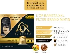 L'OR BARISTA XXL Filter Grand Matin (5) - 5 X 10 Koffiecups -Eten En Drinken 1200x913