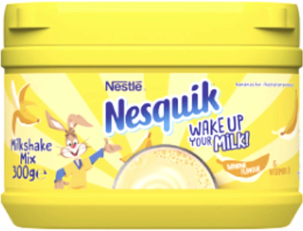 Nesquik - Banaan - Milkshake Mix - 1 X 300Gr 3 Nesquik - Banaan - Milkshake Mix - 1 X 300Gr