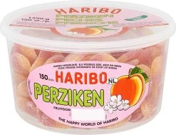Haribo Happy Peaches Snoep - 150 Stuks - 1350g