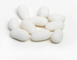 Amandelboontjes - Amandeldragee Klein Aviola Suikerboon Mat Wit 250 Gram Vanparys