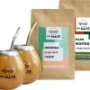 Yerba Mate Starterspakket Duo - 2x Traditionele Kalebas - 2x Bombilla - 1x Original & 1x Winter Yerba Maté -Eten En Drinken 1200x933
