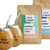 Yerba Mate Starterspakket Duo - 2x Traditionele Kalebas - 2x Bombilla - 1x Original & 1x Munt-Citroen Yerba Maté -Eten En Drinken 1200x933 2