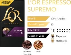 L'OR Espresso Supremo Koffiecups - Intensiteit 10/12 - 10 X 10 Capsules -Eten En Drinken 1200x933 4