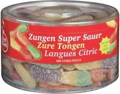 Red Band Zure Tongen 1 Pot à 100 Stuks Snoep - Zacht Snoep - Zure Winegums Met Fruitsmaak -Eten En Drinken 1200x935 1