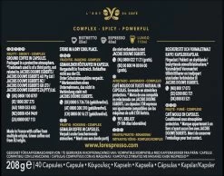 L'OR Lungo Estremo Koffiecups - Intensiteit 10/12 - 4 X 40 Capsules -Eten En Drinken 1200x942 1