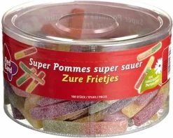 Red Band Zure Frieten 1 Pot à 100 Stuks - Zacht Snoep - Zure Winegums Met Fruitsmaak -Eten En Drinken 1200x956 3