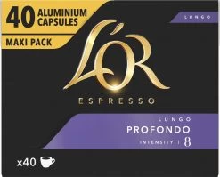 L'OR Lungo Profondo Koffiecups - Intensiteit 8/12 - 4 X 40 Capsules -Eten En Drinken 1200x966 5