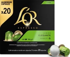 L'OR Lungo Elegante Koffiecups - Intensiteit 6/12 - 10 X 20 Capsules 16 L'OR Lungo Elegante Koffiecups - Intensiteit 6/12 - 10 X 20 Capsules -Eten En Drinken 1200x975 2