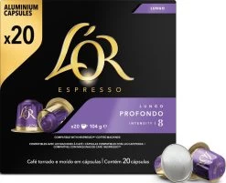 L'OR Lungo Profondo Koffiecups - Intensiteit 8/12 - 10 X 20 Capsules 16 L'OR Lungo Profondo Koffiecups - Intensiteit 8/12 - 10 X 20 Capsules -Eten En Drinken 1200x975 3