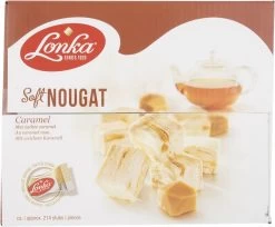 Lonka Soft Nougat Caramel Presentatiedoos à 2,57kg Snoep Thee - 214 Per Stuk Verpakte Nougat Blokjes - Nougat Gevuld Met Heerlijke Lonka Caramel -Eten En Drinken 1200x989 1