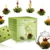 Theebloemen Geschenkset Groene Thee Met Fruitsmaken En Theepot (6 Stuks Theebloemen) -Eten En Drinken 1200x990 2