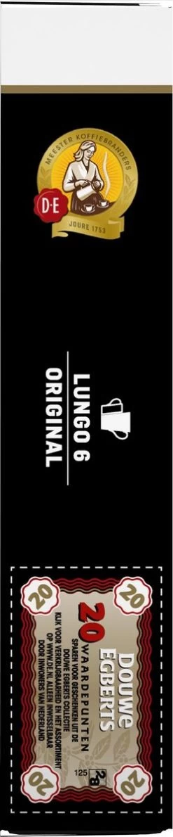 Douwe Egberts Lungo Original Koffiecups - Intensiteit 6/12 - 10 X 20 Capsules -Eten En Drinken 249x1200 2
