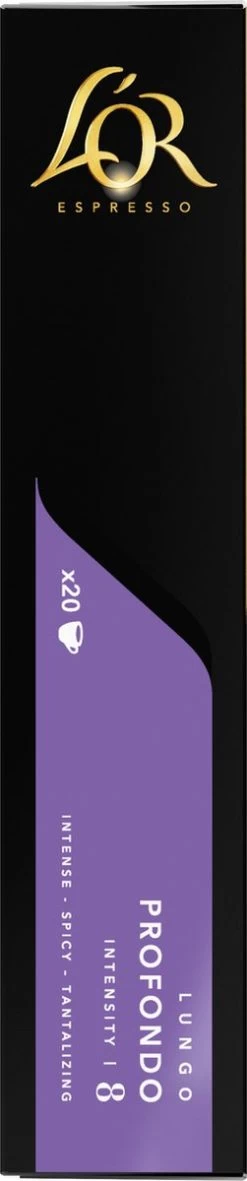 L'OR Lungo Profondo Koffiecups - Intensiteit 8/12 - 4 X 40 Capsules -Eten En Drinken 251x1200 2