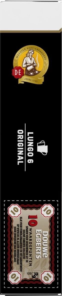 Douwe Egberts Lungo Original Koffiecups - Intensiteit 6/12 - 10 X 10 Capsules -Eten En Drinken 252x1200 2