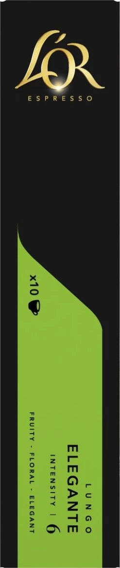 L'OR Lungo Elegante Koffiecups - Intensiteit 6/12 - 10 X 10 Capsules 15 L'OR Lungo Elegante Koffiecups - Intensiteit 6/12 - 10 X 10 Capsules -Eten En Drinken 255x1200 2