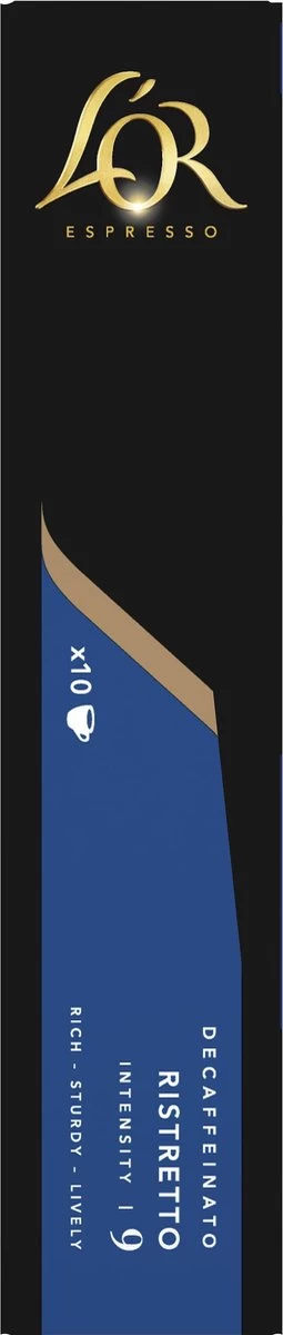 L'OR Espresso Ristretto Decaffeinato - Intensiteit 9/12 - 10 X 10 Capsules 5 L'OR Espresso Ristretto Decaffeinato - Intensiteit 9/12 - 10 X 10 Capsules - Afbeelding 3