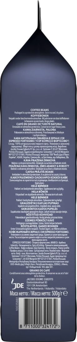 L'OR Espresso Fortissimo Koffiebonen (10) - 4 X 500 Gram -Eten En Drinken 271x1200