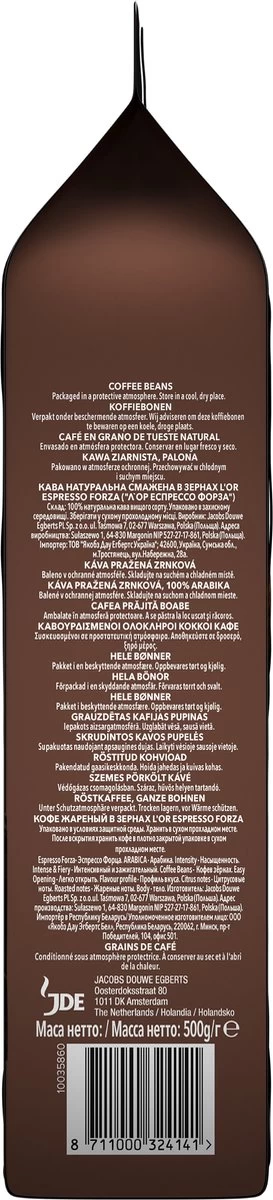 L'OR Espresso Forza Koffiebonen (9) - 4 X 500 Gram 6 L'OR Espresso Forza Koffiebonen (9) - 4 X 500 Gram - Afbeelding 4