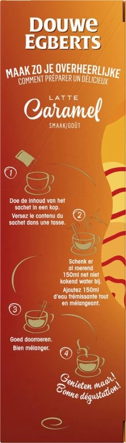 Douwe Egberts Verwenkoffie Latte Caramel Oploskoffie - 5 X 8 Zakjes -Eten En Drinken 343x1200