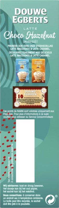 Douwe Egberts Latte Choco Hazelnut Oploskoffie - 5/9 Intensiteit - 5 X 8 Zakjes -Eten En Drinken 343x1200 6