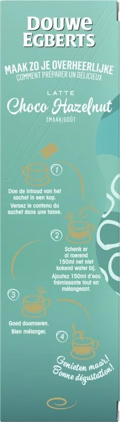 Douwe Egberts Latte Choco Hazelnut Oploskoffie - 5/9 Intensiteit - 5 X 8 Zakjes -Eten En Drinken 343x1200 7
