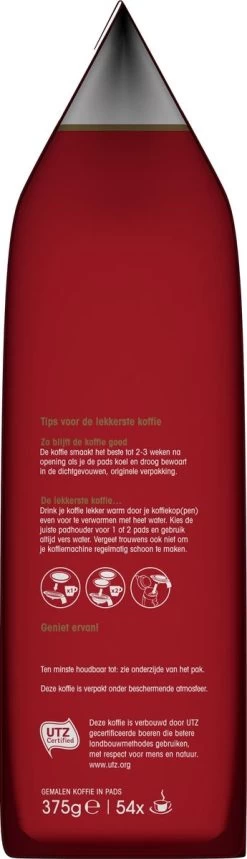 Douwe Egberts Aroma Rood Koffiepads - 4 X 54 Pads -Eten En Drinken 345x1200