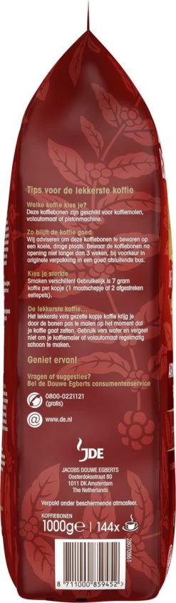 Douwe Egberts Aroma Rood Koffiebonen - 4 X 1000 Gram - Extra Grote Verpakking -Eten En Drinken 350x1200 1
