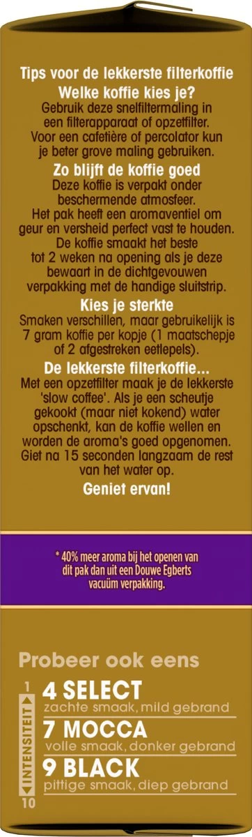 Douwe Egberts Excellent - Filterkoffie - 12 X 250 Gram 6 Douwe Egberts Excellent - Filterkoffie - 12 X 250 Gram - Afbeelding 4