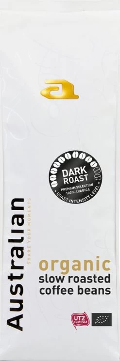 Australian Espresso Beans Dark Roast - UTZ Organic - 4 X 750 Gram